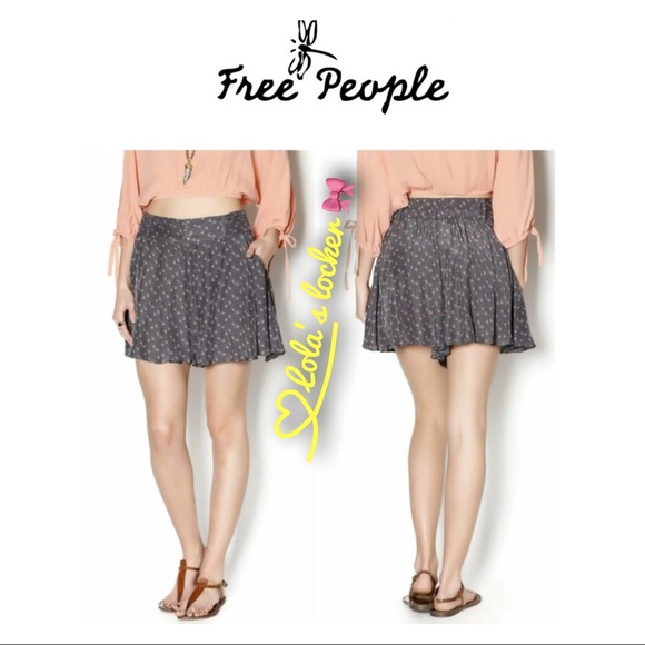 Free People Pants - Free People High Waist Retro Floral Shorts